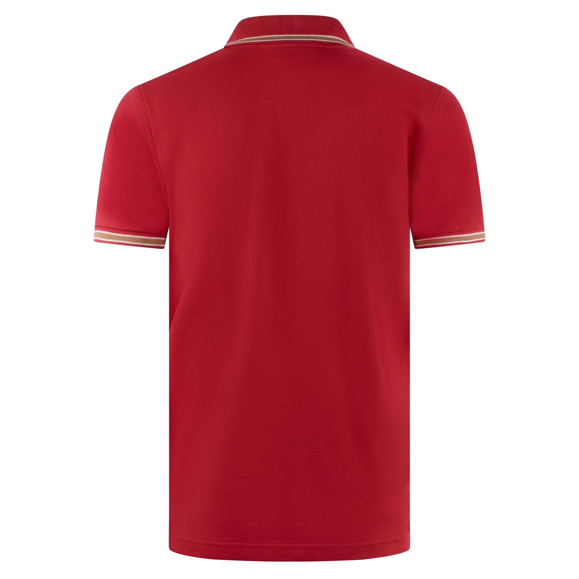 Psycho Bunny Dante Pique Mens Polo Shirt Garnet